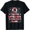 This Teacher Loves Her Preschool Valentines Days Boys Girls Groovy Cotton Men T Shirt