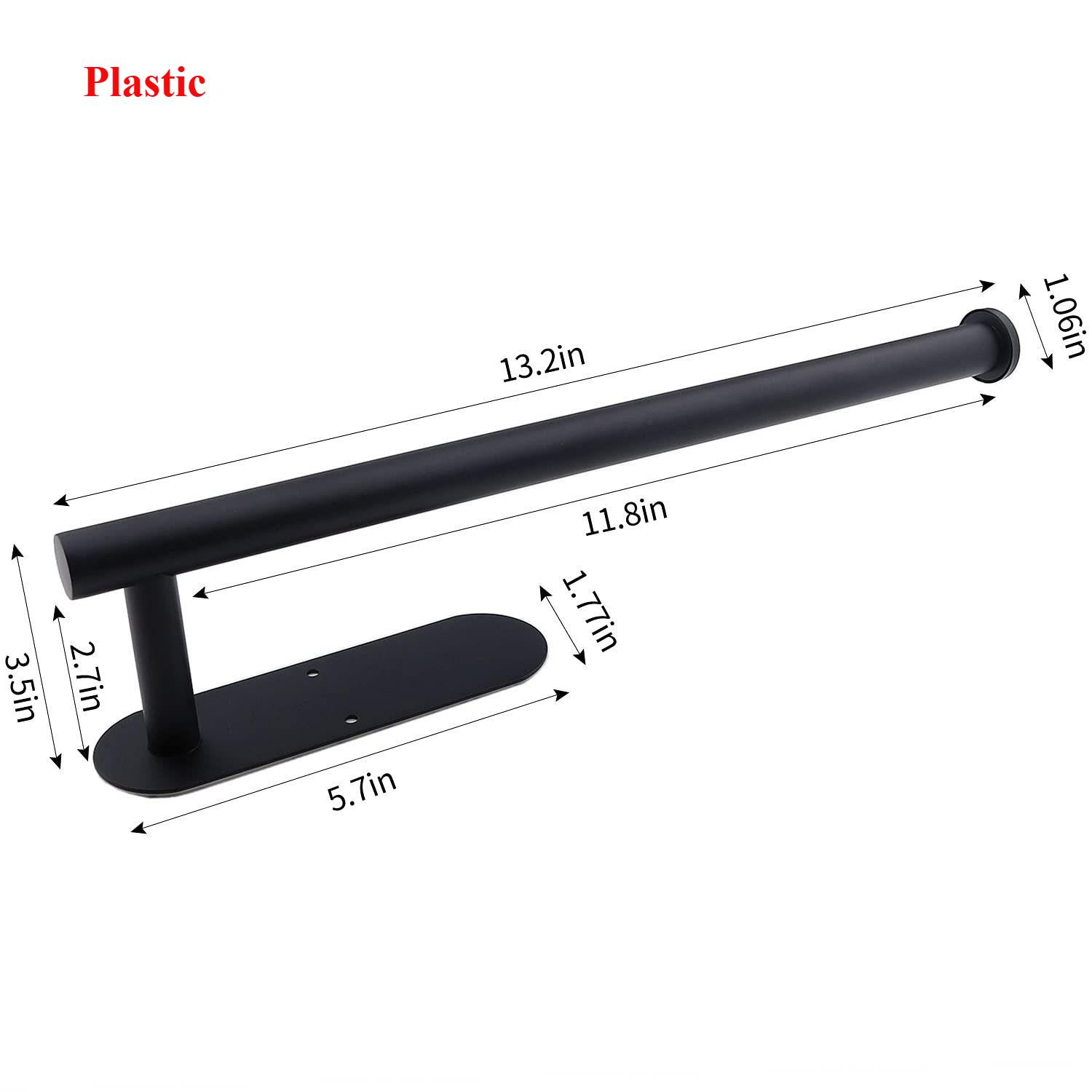 

Stainless Steel Under Cabinet Paper Towel Holders - Self-Adhesive & Screw-In Dual Mount for Home Kitchen Paper Towel Storage