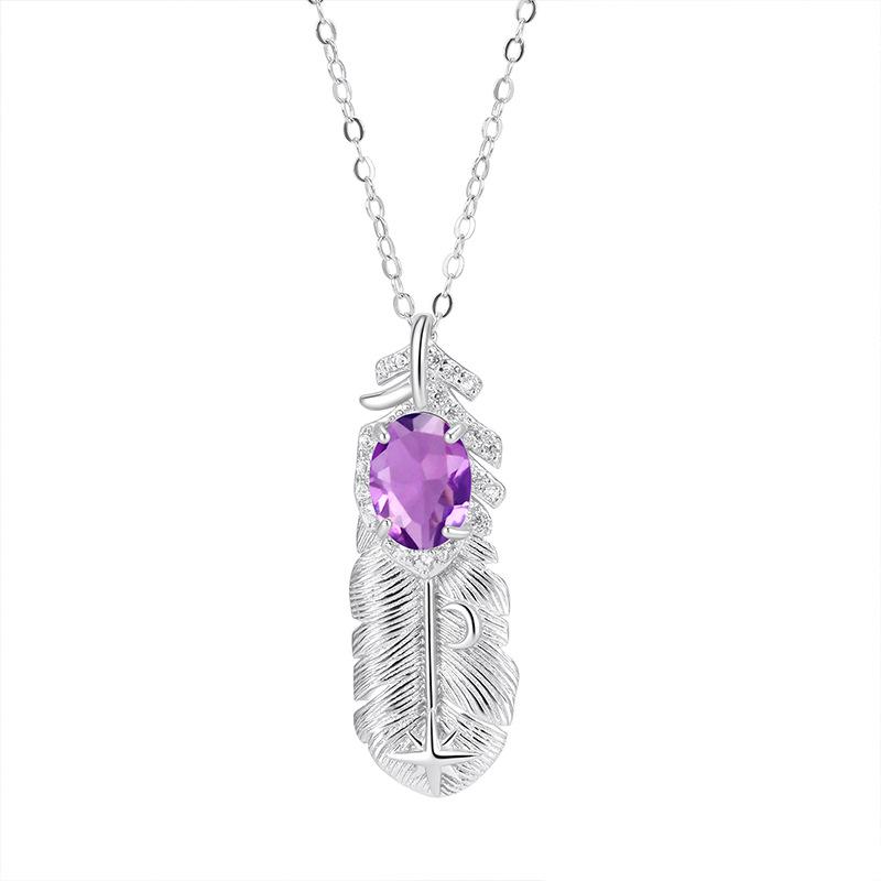 

Elegant S925 Silver Necklace Female Dainty Small Pendant Chain Daily Wear All-Match Jewelry 925 silver