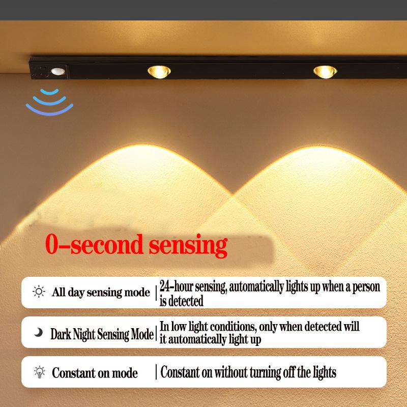 Inteligentny bezprzewodowy pilot zdalnego sterowania Czujnik szafy Światło Czujnik ruchu USB Akumulator Ultracienkie światło nocne