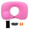 U Shape Pillow Press Inflatable Soft Head Rest Cushion Cervical Protection for Car Office