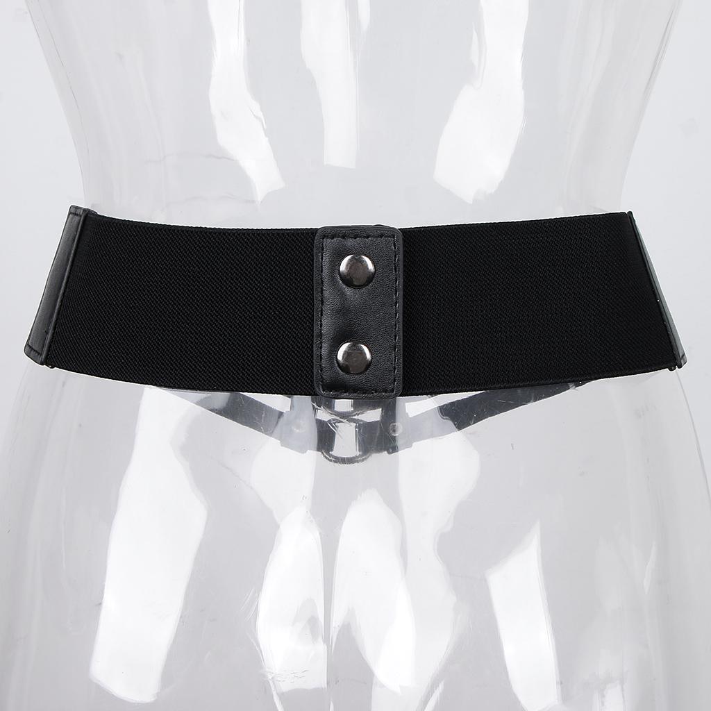 Punk Nieten Breiter Elastischer Bund Taillengürtel Stretchy Cinch Belt Punk Nieten Breiter Elastischer Bund Taillengürtel Stretchy Cinch Belt