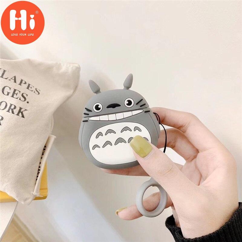 

Привет, милый 3D-чехол для Apple Airpods 1 2, мягкий силиконовый чехол для наушников Тоторо, Bluetooth, беспроводной защитный чехол для Airpods Pro