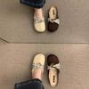 2025 Summer New Late Evening Breeze Gentle Heeless Lazy with Skirt French Bag Head Half Slippers Women's Summer Wear