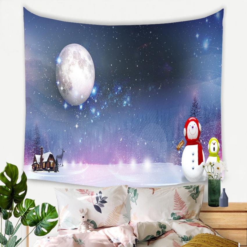 Christmas Tree Tapestry Full of Colorful Balls, Bedroom and Living Room Background Hanging Cloth