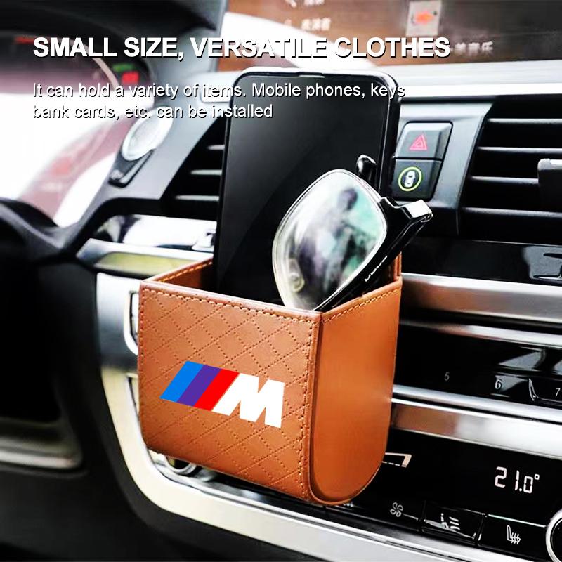Car Air Outlet Storage Box Phone Glasses Organizer Car Goods For BMW M E34 E36 E60 E90 E46 E39 E70 F10 F20 F30 X5 X6 X1 M3 M5 M6 E71 F01 F02 F87