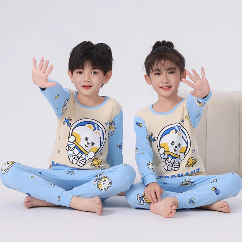 Boys Girls Pajamas New Spring Long Sleeves Children's Clothing Sleepwear Cotton Pyjamas Sets for Kids 2 4 5 6 8 10 Years