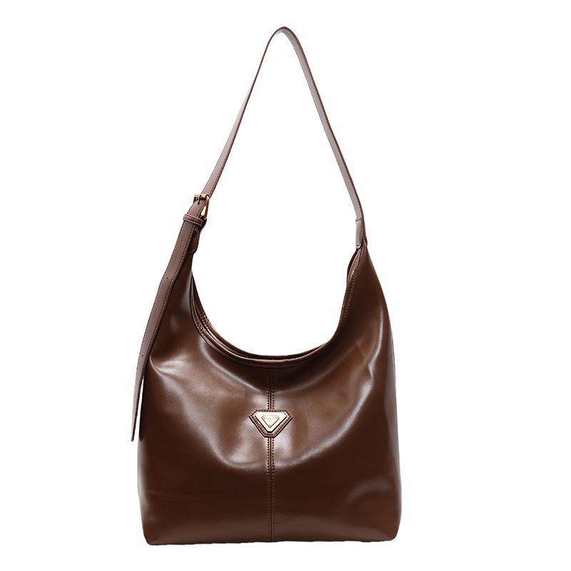 Retro Bag Women's Large-capacity New Versatile Casual Shoulder Messenger Bag Commuter Tote Bag