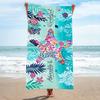 Beach Towel, Bath Towel, Microfiber Towel, Rectangular Beach Mat, Digital Printing Bath Towel, Shawl To Map