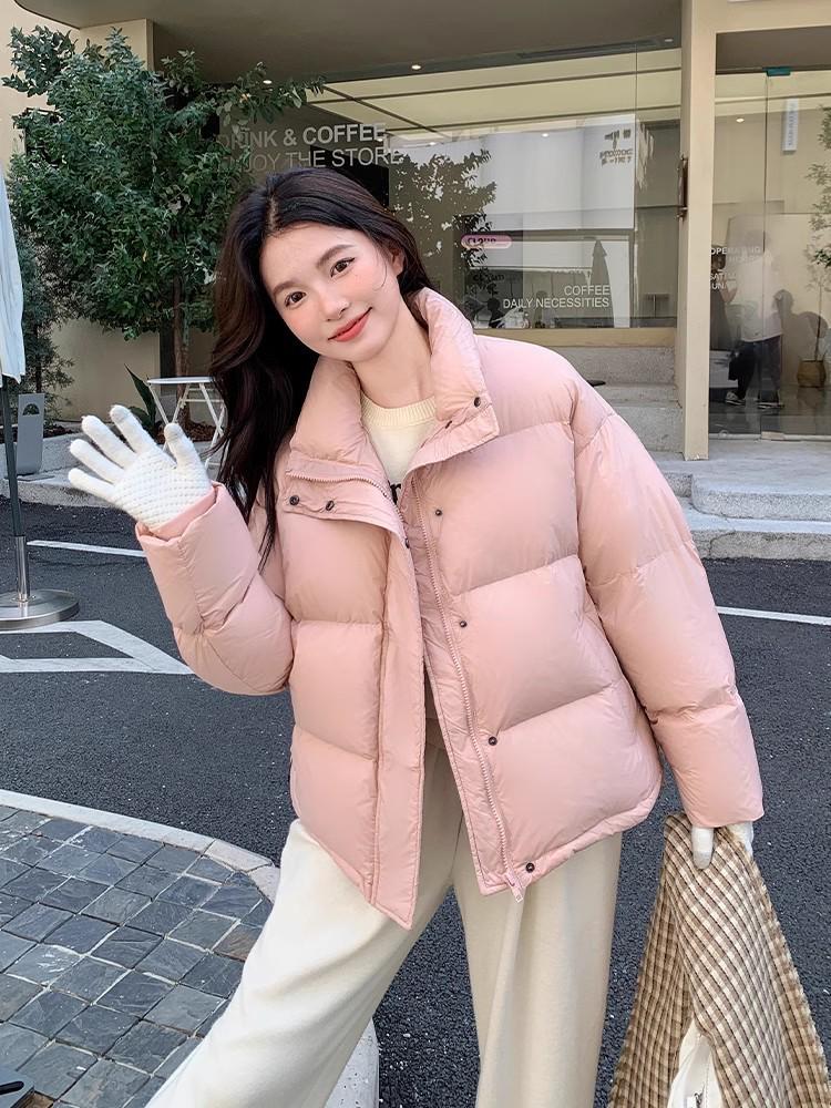 Women's 2025 Winter Down Jacket - Stand Collar, Versatile, Short, Small Size, Korean Style, Warm Outerwear