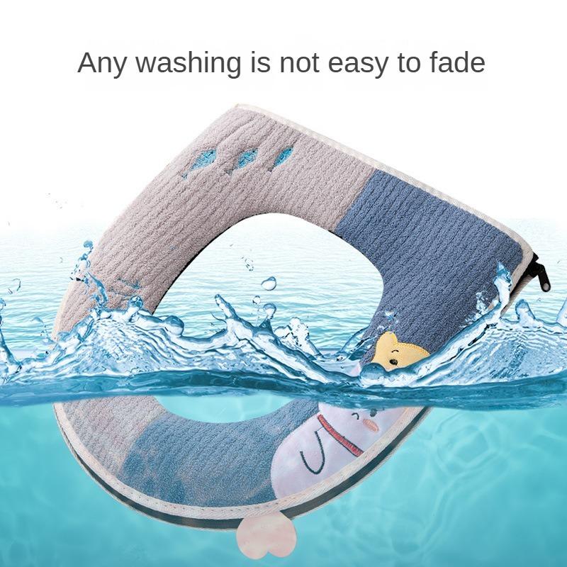 Cute Cat Toilet Seat Warm Cushion Home Four Seasons Universal soft Toilet pad Covers Winter Warmer Thickening Potty Mat WC cape