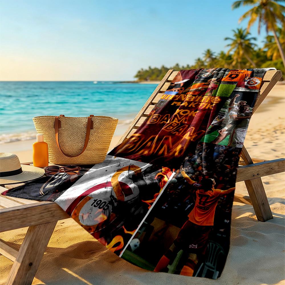 Galatasaray Customize Your Name Beach Towel High Absorbency & Quick-Dry Portable for SwimmingBeachCamping Travel Beach AccessoriesGym