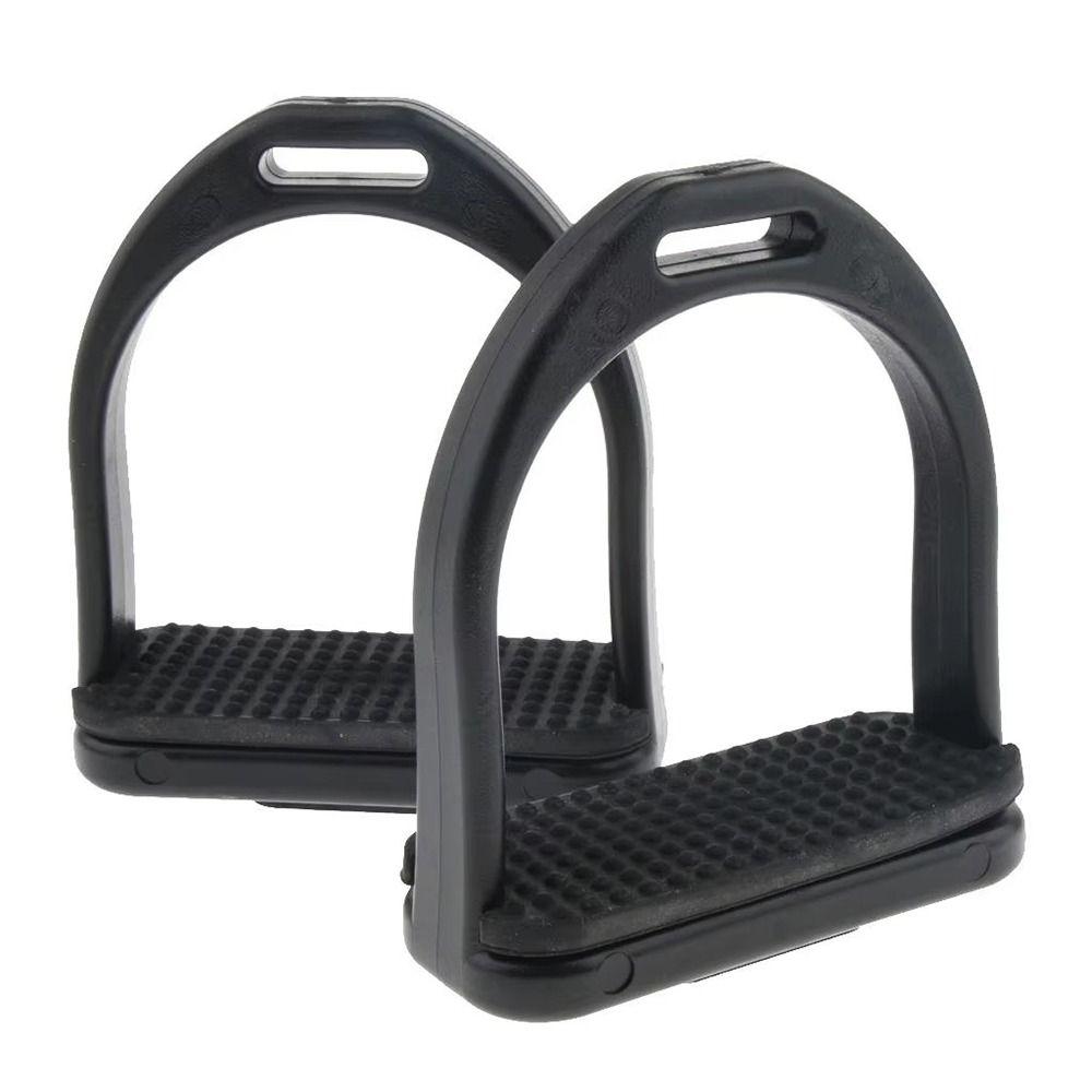 1Pair Black Nonslip Saddle Engineering Plastics Equestrian Equipment  Horse Tool Accessories