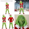 Halloween And Christmas Grinch Stole Christ Cosplay Costume Accessory Set For Halloween Adults Fantasy Event