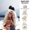 Blonde Hair Elegant Pose Blanket Soft Throw Blanket For Home Bedroom Bed Sofa Travel Office Solid Christmas Blanket