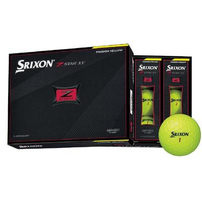 Dunlop Golf Ball SRIXON XV 2021 Model 1 Dozen Premium Passion Yellow SNZSXV7YEL Z-STAR (12 Pieces)