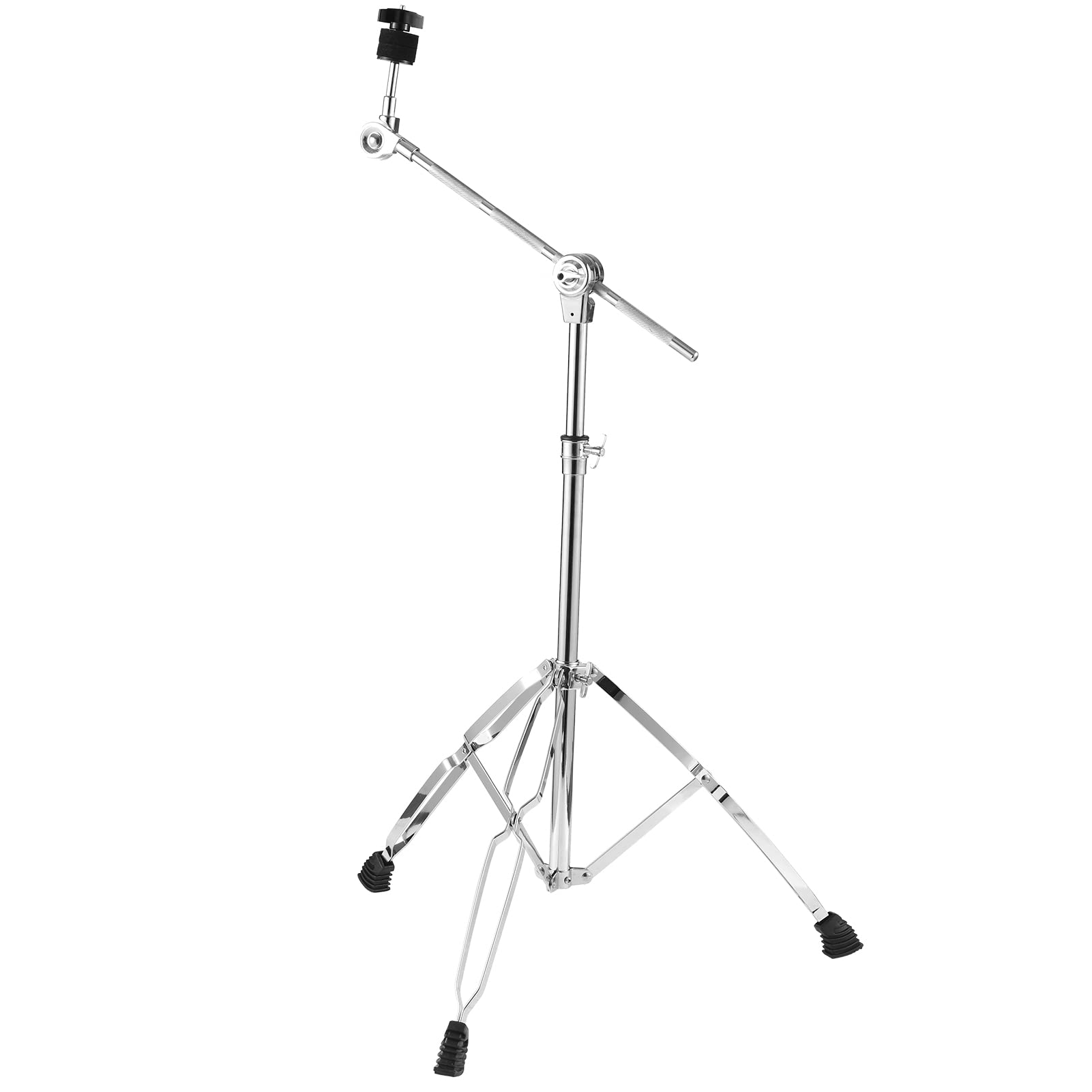 

Cymbal Stand, Straight & Boom Cymbal Stand with Double Braced Legs, Adjustable Height and Angle, Drum Kit Cymbal Support Rack, Heavy Duty