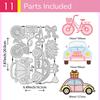 Wedding Car Carbon Steel Cutting Dies Stencils, for DIY Scrapbooking, Photo Album, Decorative Embossing Paper Card, Vehicle, 200x165x0.8mm