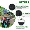 17L Multipurpose Storage Organizer Bag Foldable Picnic Tote for Outdoor Camping Grocery Shopping Home Cleaning Carry