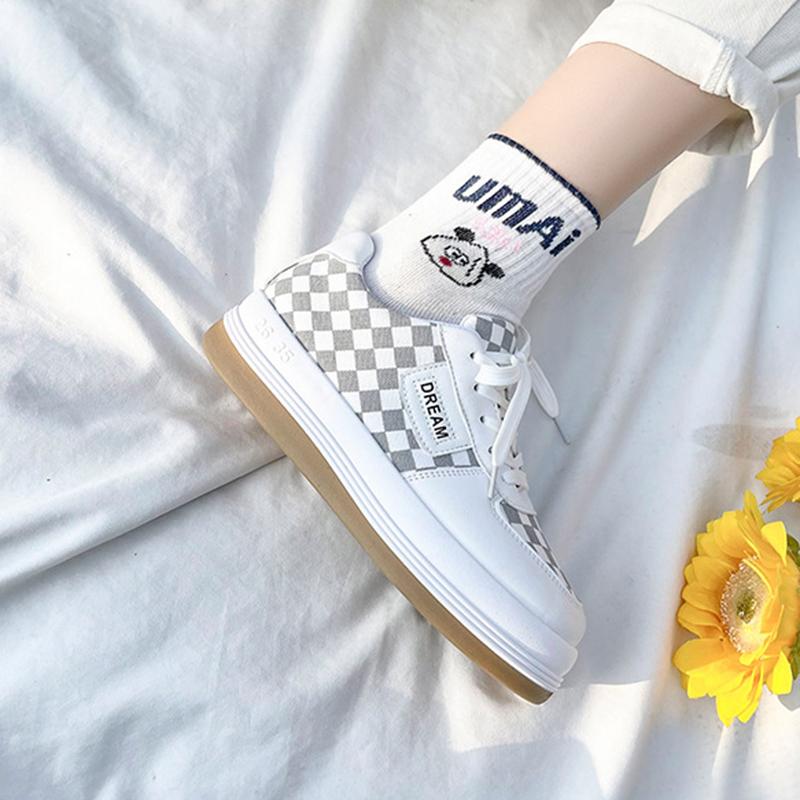 platform converse plaid