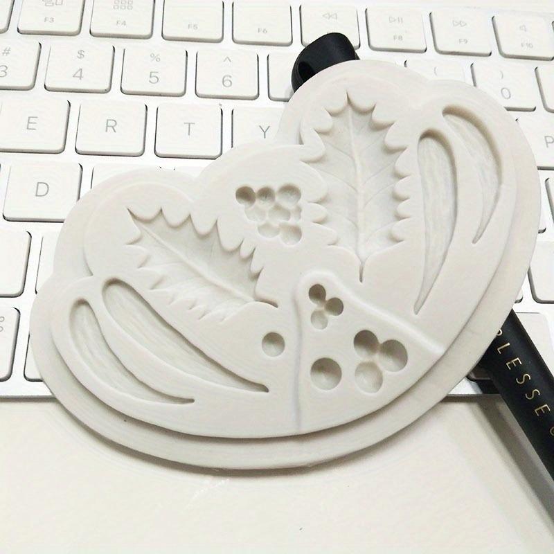 Weihnachtsblätter DIY Weihnachten Frucht Silikon Schokolade Süßigkeitenform Fondant Sugarcraft Form Werkzeuge Kuchenform