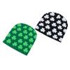 St. Patrick's Irish Holiday Warm Wool Hat Pullover Hat Clover Jacquard Knitted Hat