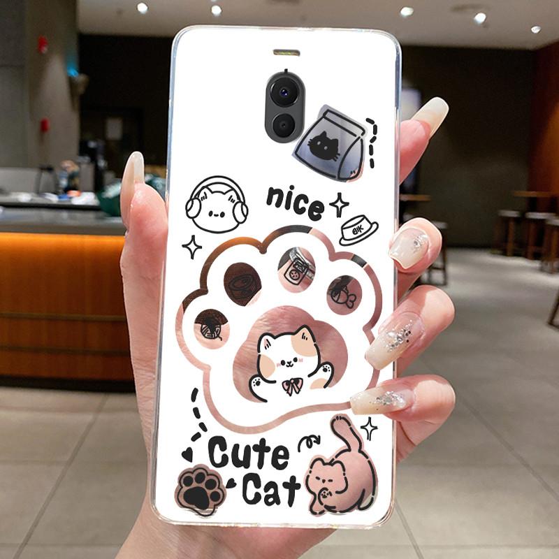 Casing For Meizu M6 Note M6 M6T Case Aesthetic Fashion Cute Cat Astronaut Soft Silicone Back Cover Transparent TPU Phone Case