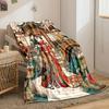 Japanese Kimono Couple in Cherry Blossom Garden print blanket soft and cozy perfect for the living room bed sofa or a nap,gift