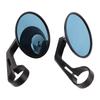 1 Pair Motorcycle Rearview Mirrors Aluminium Alloy Blue Convex Side Handlebar Mirrors For 17‑19mm