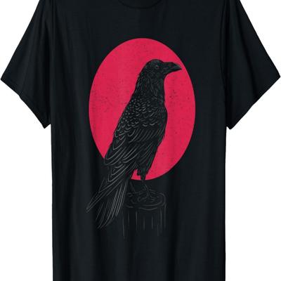 Wikinger Rabe T-Shirt Krähe Hexerei Okkult Pagan Krähenliebhaber T-Shirt