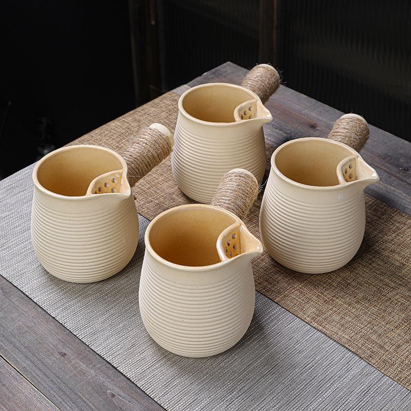Fire-friendly Ceramic Tea Pot Set: Heat-resistant, perfect for roasting tea, boiling milk, and open flame cooking.
