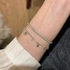 Zink Zinklegierung Gold Armband Perlen Anhänger Handkette Exquisites Herzarmband Damen