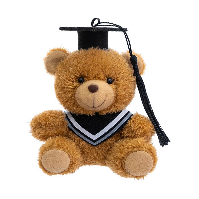 Graduation Bear Plush Toy Doctor Bear Keychain Backpack Pendant Mini Graduation Gift