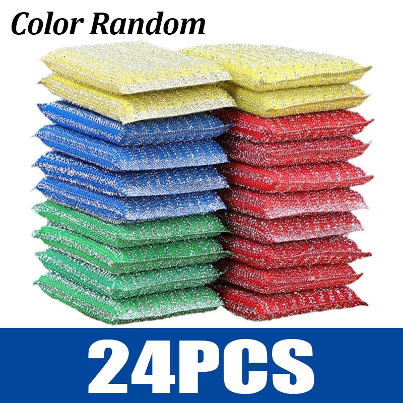 Double 324PCS Side Sponge Rags Thickened Reusable Sponge Wipes Dishwashing Pans Scouring Pads Household Kitchen Cleaning Tools