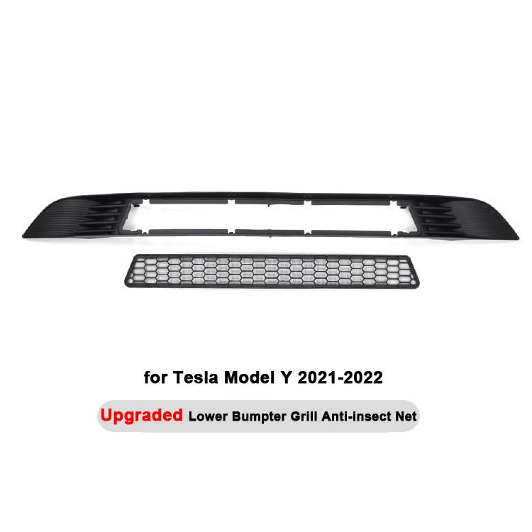Upgraded Anti-insect Front Mesh Grille For Tesla Model Y 3 Lower Bumper Grill Trim Honeycomb Grid Air Inlet Cover Accessories