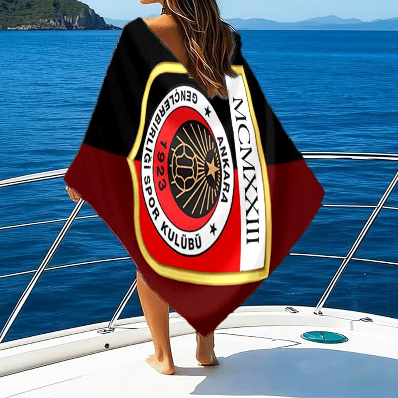 Genkelbigli Club Sports Microfiber Beach Towel, Lightweight And Quick-Dry, for Summer Travel, Beach Essential, Swimming Pool Outdoor