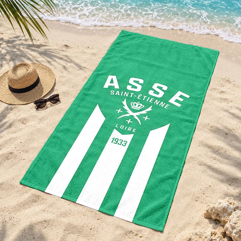 AS Saint Etienne Microfiber Beach Towel Quick Dry Sand Free Lightweight Beach Towels for Travel Swimming Camping