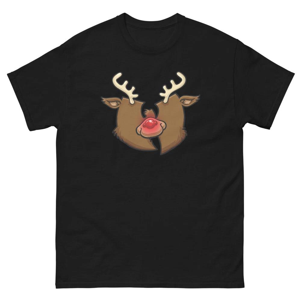 

CHRISTMAS RUDOLPH WUTANG HOLIDAYS 90s gangster rap vintage Men s classic tee S