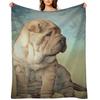 Shar Pei Puppy Throw Blanket Thermals For Travel Moving Decorative Sofa Throw Blankets