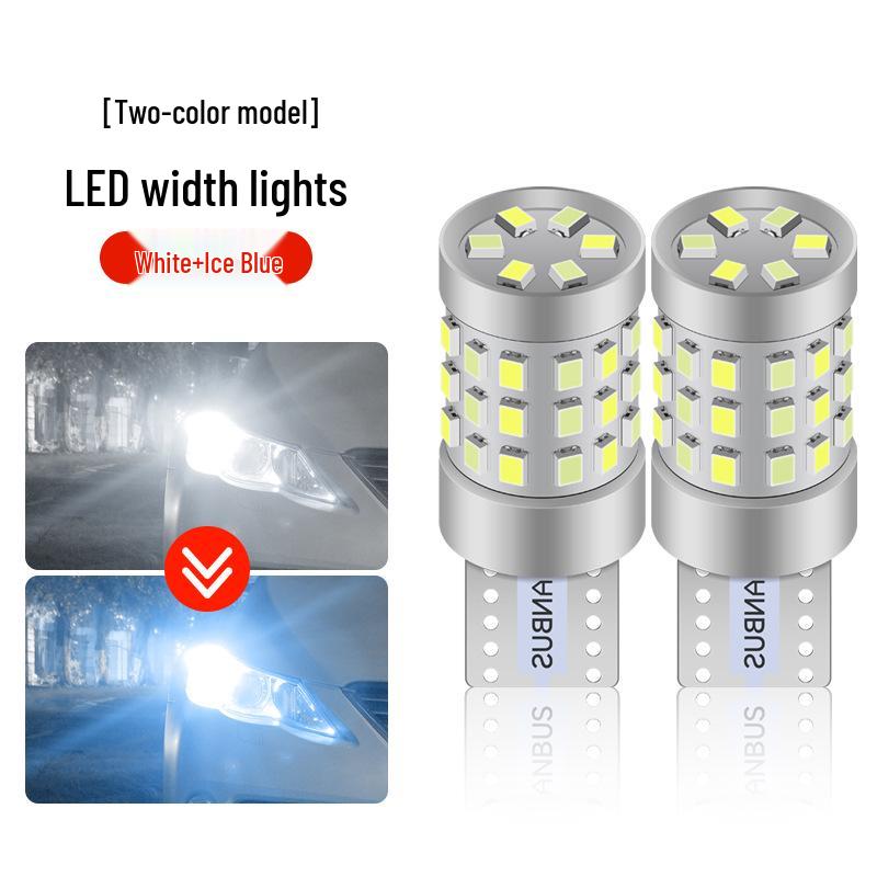 Motorcycle & Car Dual Color High Brightness T10/T15 42SMD Parking/Turn Signal W5W Tail Light Bulb