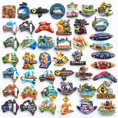 Australia Original Fridge Magnets Sydney Brisbane Souvenir Magnetic Refrigerator Magnets Resin Paint Handicrafts Home Decoration