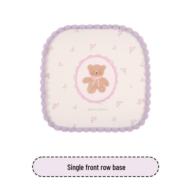 Four Seasons Cartoon Cute Goddess Bear Car Seat Cushion for Toyota Corolla, RAV4, bZ3, and bZ4X