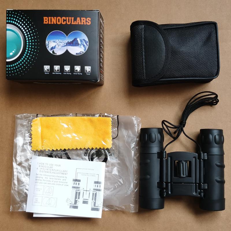 Compact 12×25 Camouflage HD Binoculars - Foldable & Portable for Outdoor Use