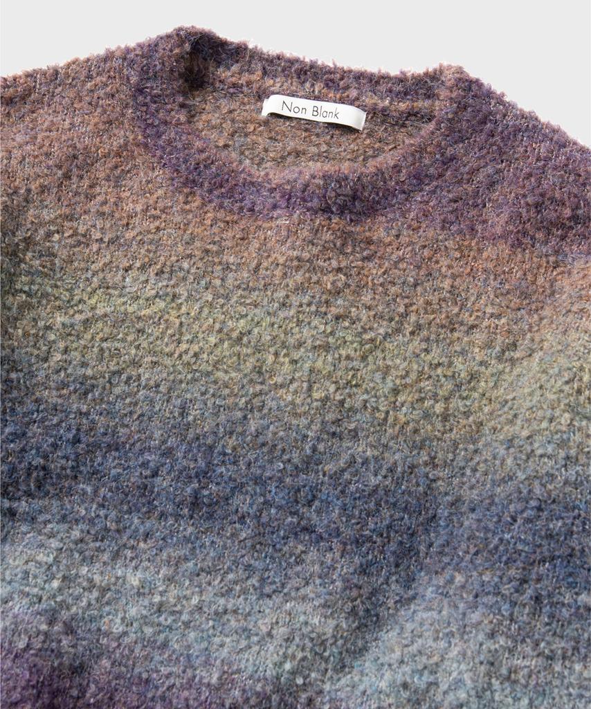 NONBLANK Gradient Round Knit_Blue Purple