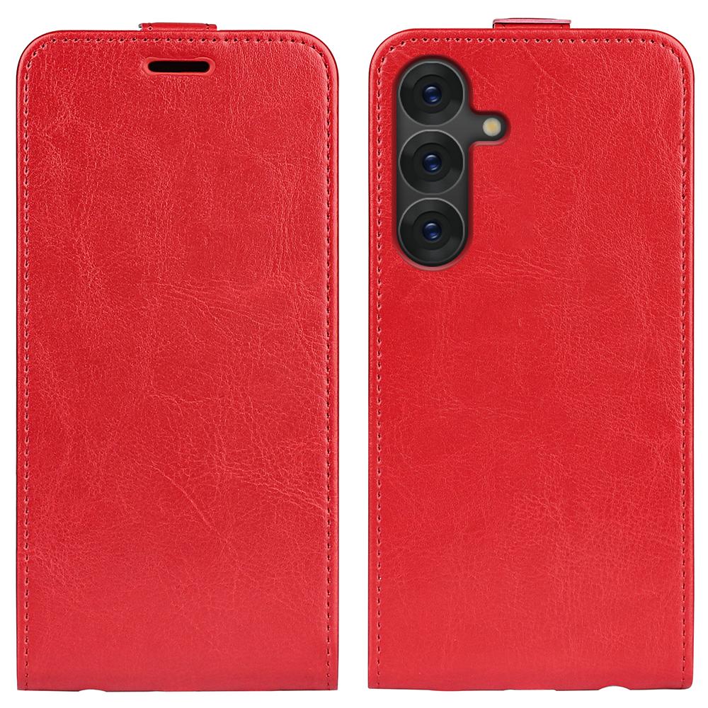

Чехол для Samsung Galaxy S25 с отделениями для карт, вертикальный откидной кожаный чехол для телефона C