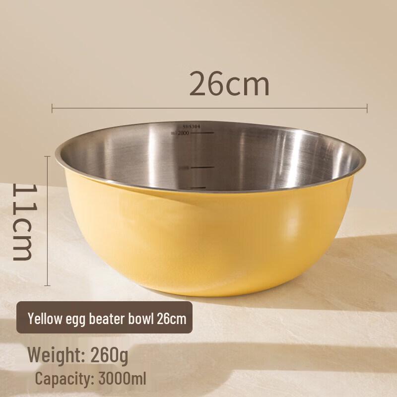 316 Food-Grade Stainless Steel Mixing Bowl