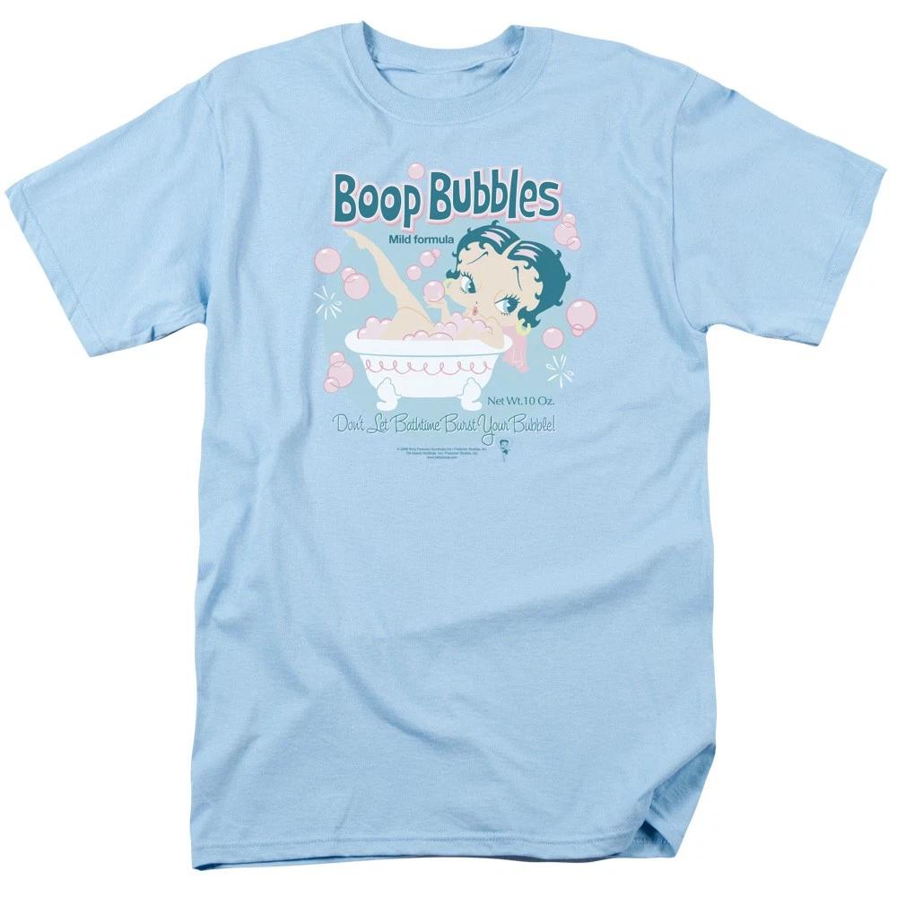 Betty Boop - Boop Bubbles - Unisex Short Sleeve Children s T-shirt - Blue 120