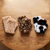 Elastic Cuff Half Finger Mittens Fleece Lined Plush Wrist Sleeve Fingerless Furry Gloves  Teens