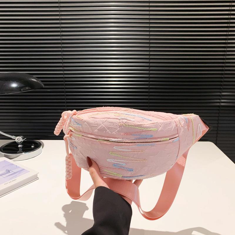 Schulter-Brusttasche Damen neue Tasche Damen kleine frische Umhängetasche Sportnische Student vielseitige Bauchtasche