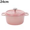 Enameled Cast Aluminum Dutch Oven With Lid 4.7L Nonstick Pan for Bread Baking Casserole Dish Enamel Coating For All Heat Source